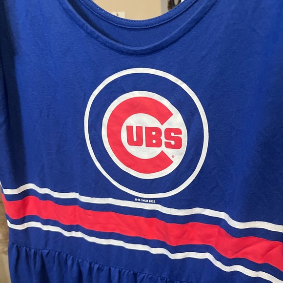 NWT Chicago Cubs G-III 4Her by Carl Bank Royal Game Over Maxi Dress - Picture 7 of 9